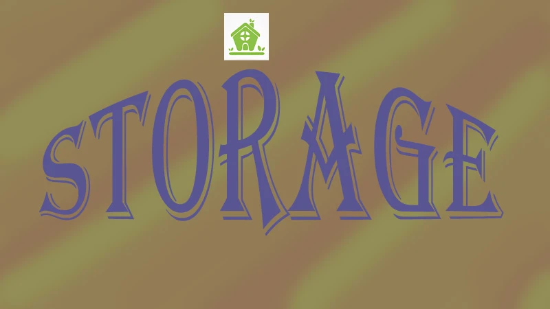Storage suggestions Storage suggestions